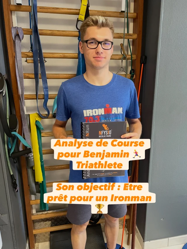 🏃‍♂️ Analyse de Course pour Benjamin, jeune athlète passionné par le Triathlon avec un objectif : Un Ironman 🏆

🙏 Merci pour ce témoignage.

« Super travail. Je m’attendais à quelque chose de bien mais pas à ce point. L’analyse des facteurs mécaniques est complète. Le compte rendu intègre des préconisation de renforcement et d’étirement adapté à la posture pour progresser et éviter surtout les blessures. Genial
Il a également pris en compte la spécificité de ma pratique du triathlon et de la contrainte de la position sur le vélo avant de courir »

🙏 Merci à Benjamin pour son investissement dans ce sport si complet, si exigeant et son papa David ( Triathlete aussi ) pour m’avoir fait confiance. 

@villenavetriathlon @nfysio @ville_de_labrede @fftriathlon